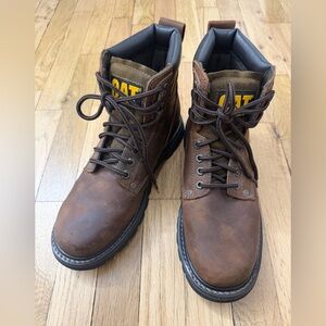 Caterpillar Men's Dark Brown Leather Boots